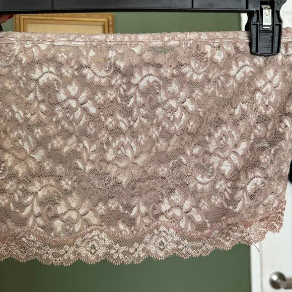 handmade neutral lace sheer tube top - Picture 6 of 10
